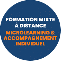 Formation mixte à distance : microlearning et accompagnement individuel