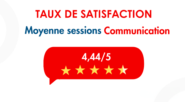 Taux de satisfaction Sessions Communication