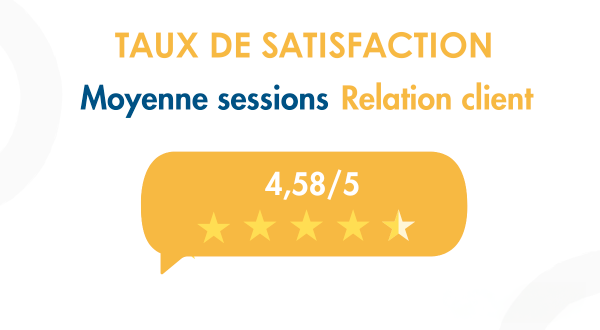 Taux de satisfaction Sessions Relation client Taux de satisfaction Sessions Relation client